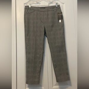 Zac & Rachel NWT Dress Pants Size 12P Stretchy Pull-On Work Pants Checker Plaid